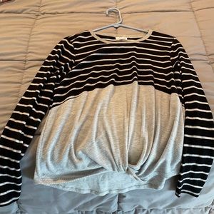 Warm fleece sweater shirt